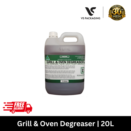 Heavy Duty Grill & Oven Degreaser 20L – Commercial Kitchen & Facility Cleaner VS Packaging