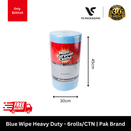 heavy duty blue cleaning wipes roll industrial absorbent wipes 6 rolls carton