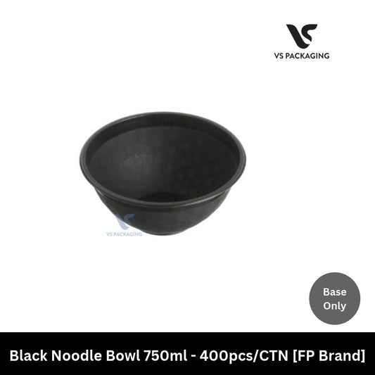 Black Noodle Bowl 750ml -  400pcs/CTN [FP Brand] VS Packaging
