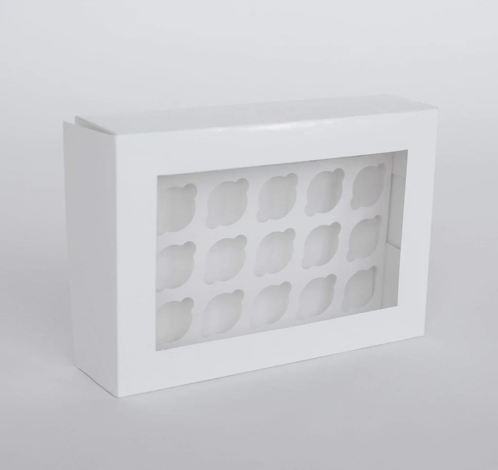 F2 Premium Cupcake Boxes with 24 Mini Holes Insert (10pcs) - VS Packaging