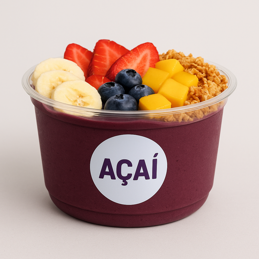 12oz Custom Printed PET Acai Bowl – 2 Colour Logo – 460ml – 20,000pcs