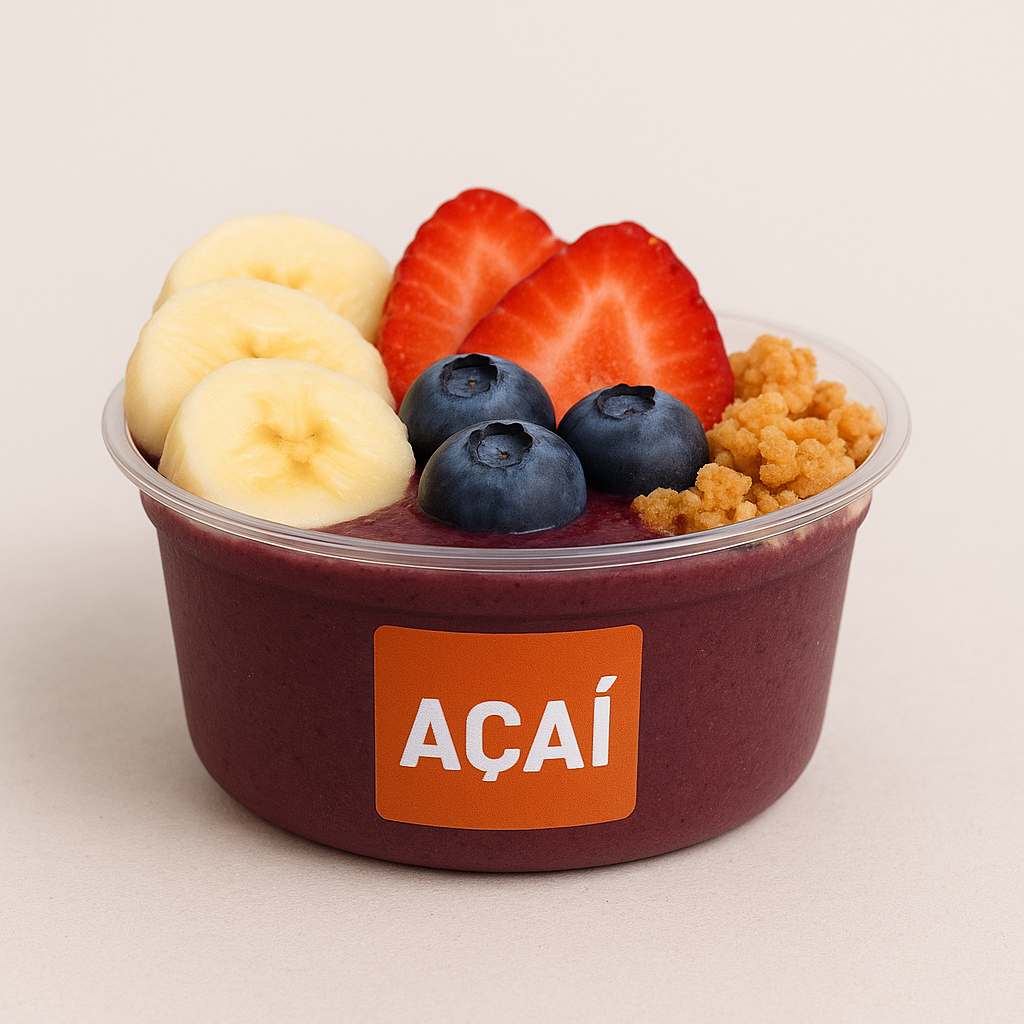 8oz Custom Printed PET Acai Bowl – 2 Colour Logo – 350ml – 10,000pcs