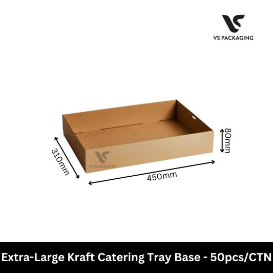Extra-Large Kraft Catering Tray Base – 50pcs/CTN VS Packaging