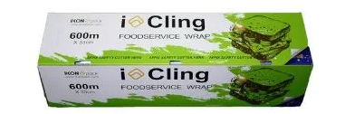 i Cling Wrap 33 cm × 600 m Roll – Commercial Grade Food Wrap VS Packaging