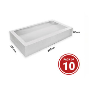 Grazing Catering Boxes White Medium 10pk (Lids Included)