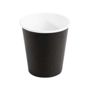 4oz Single Wall Coffee Paper Cup Black