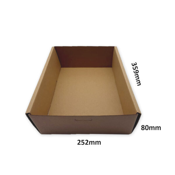 GRAZING BOXES Catering Box Brown Tray 2 Medium Base